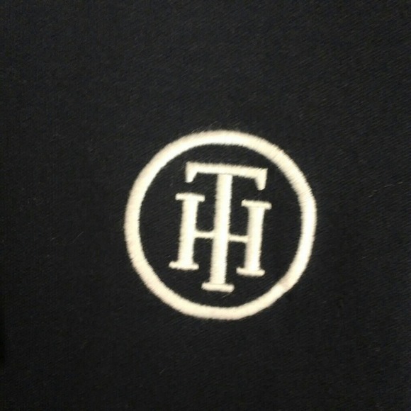 Tommy Hilfiger Crew Neck Graphic Tee Shirt Size M Navy Blue White - Picture 4 of 8